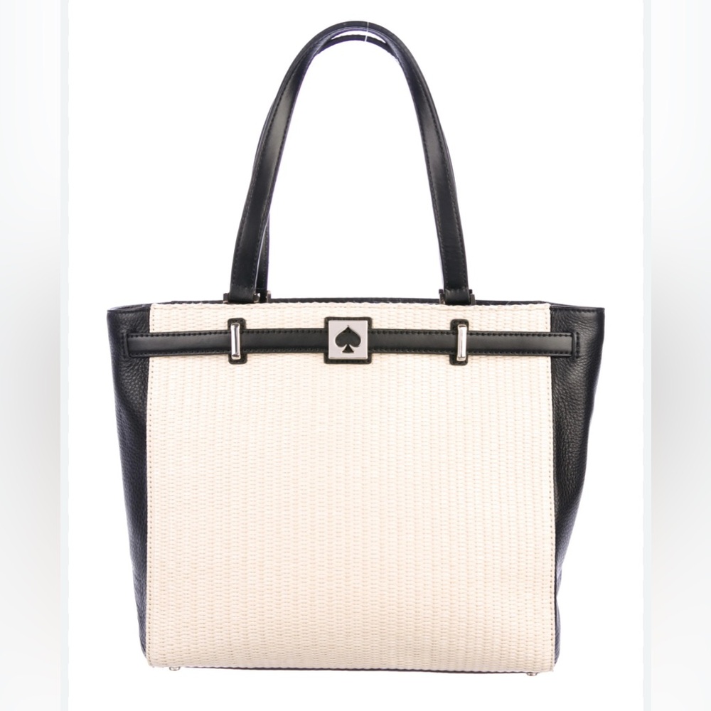 NWOT Kate Spade Leo Houston Street Straw Bag Shoulder